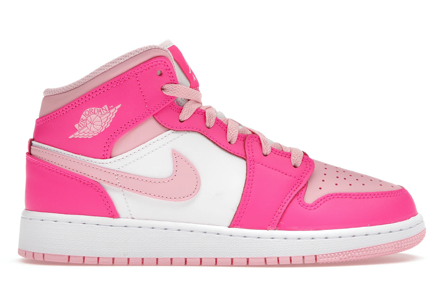 jordan aj 1 mid pink and black